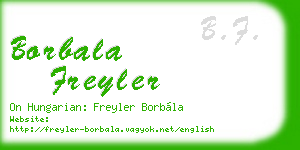 borbala freyler business card